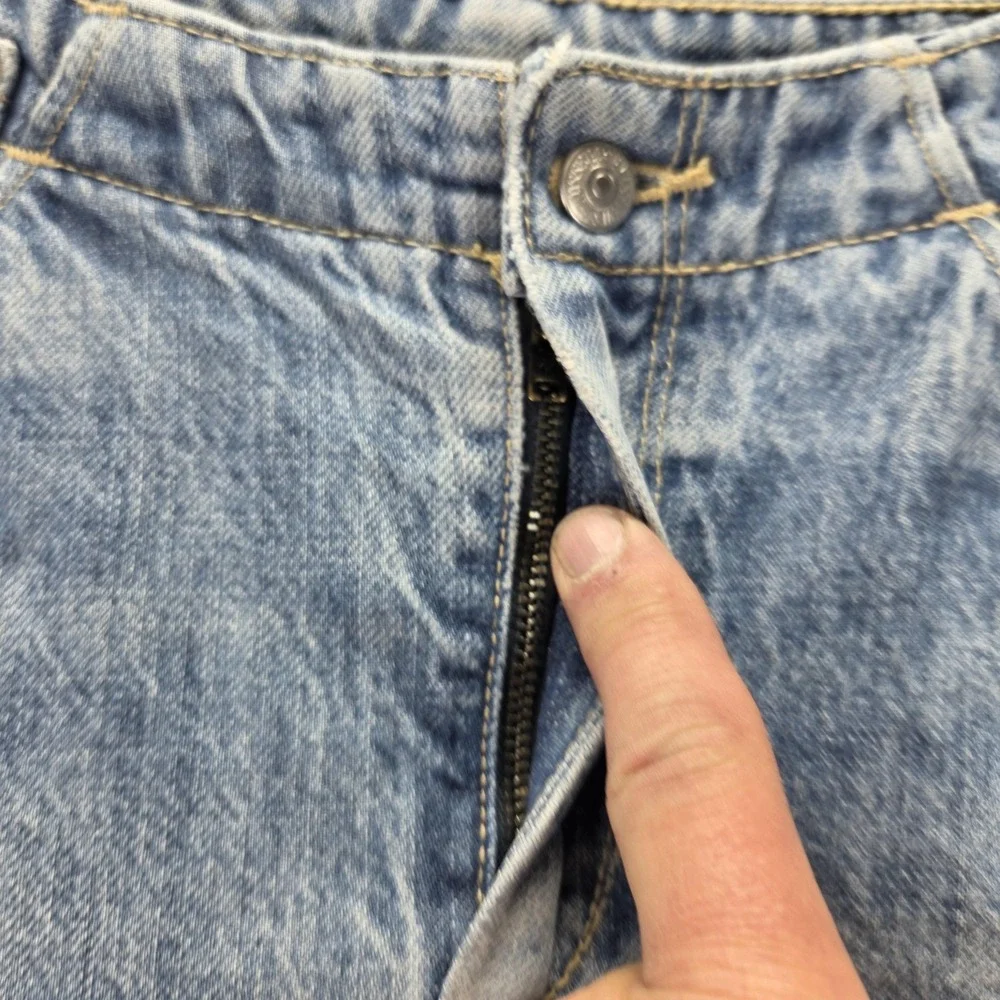 Vintage Levis Engineered Jeans Mens Blue Twisted One Pocket Zip Fly Fits 28x26